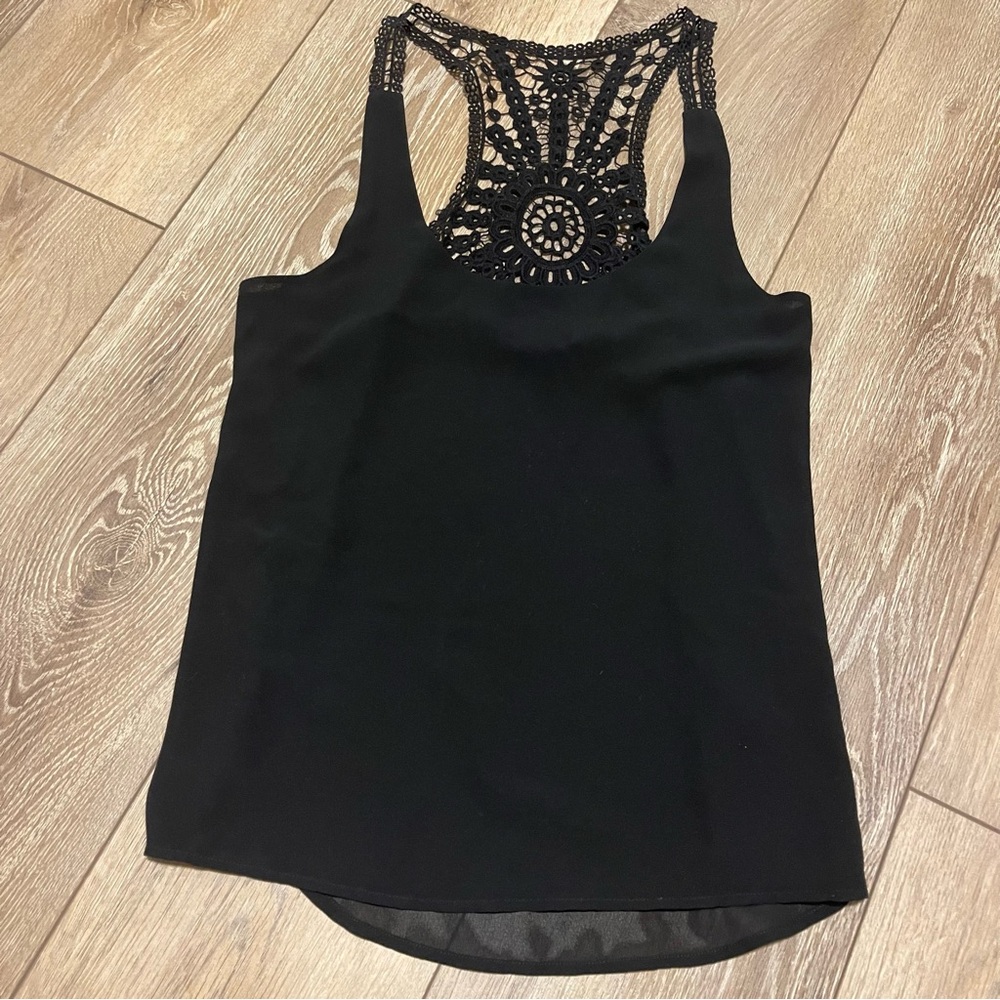 Naked Zebra Black Flowy Top